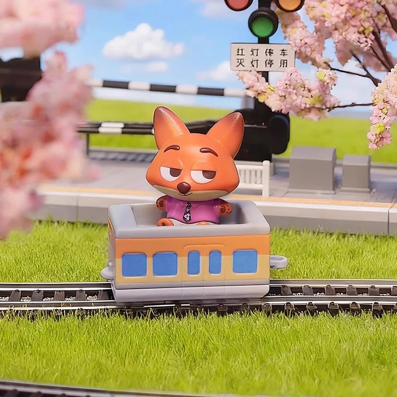 Kawaii Disney Zootopia Train Line Up Series Blind Box Cute Collectible Animal Figure Perfect Desktop Decor Kids Surprise Gift