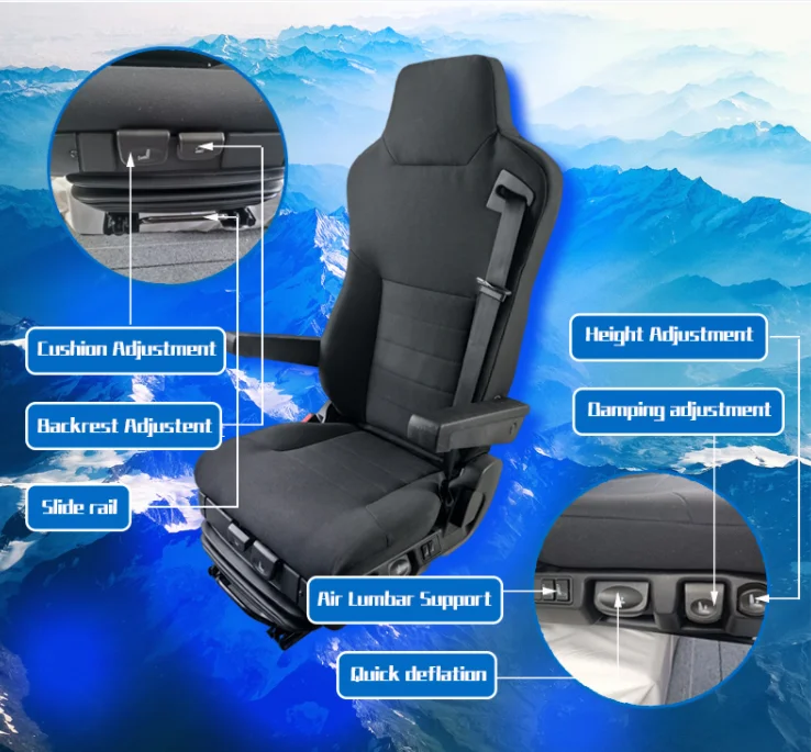 luxury driver seat driver isri air seat truck bus isri nts870 truck seat heavy duty seating