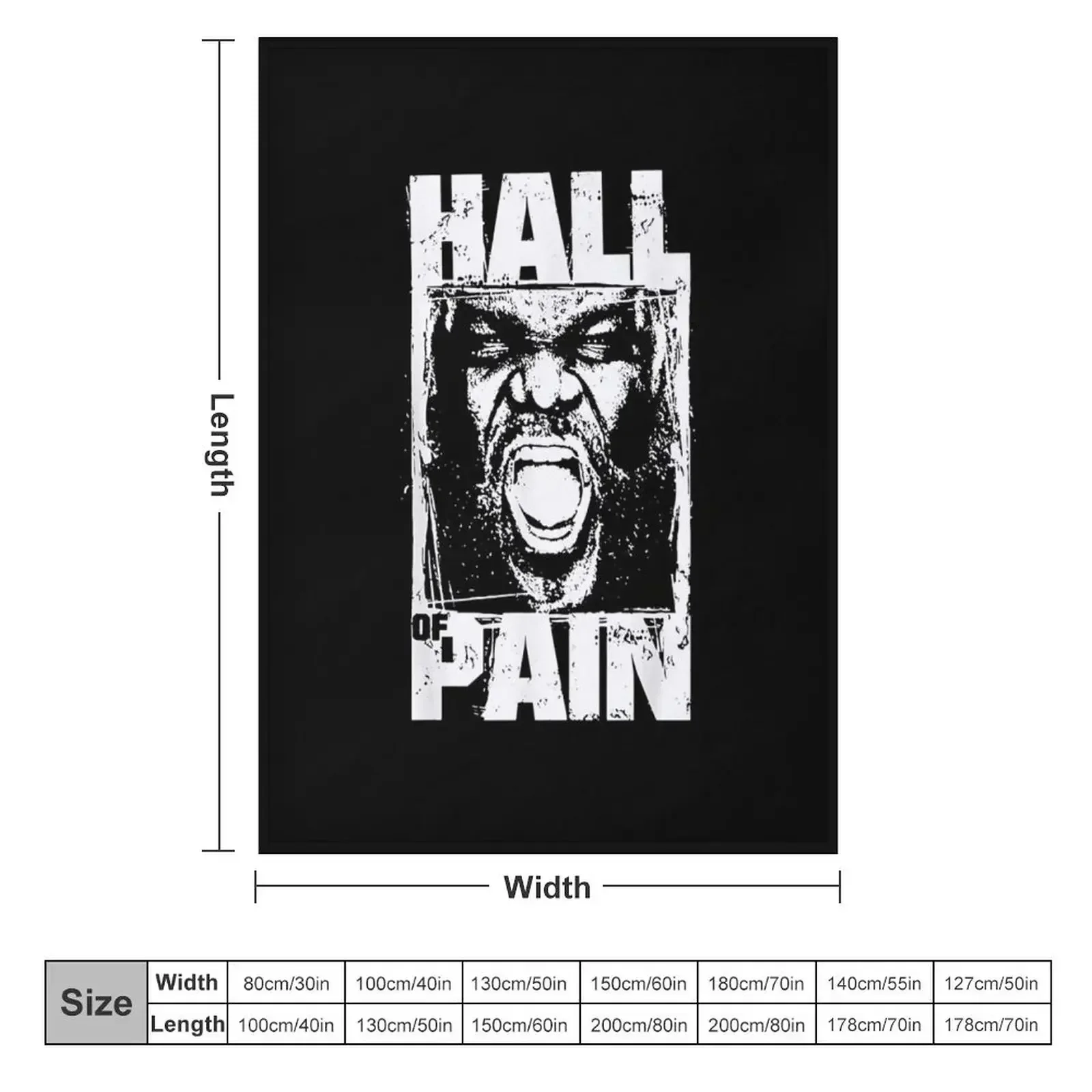 Mark Henry Hall of Pain Throw Blanket couch cozy soft plush fuzzy picnic outdoor blanket