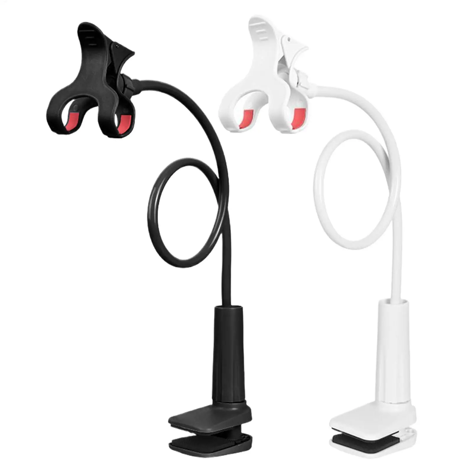 

Bedside DesktopMobile Phone Clamp Bracket Flexible Long Arm Gooseneck Lazy Person Bracket With Handle Overhead Live Bracket