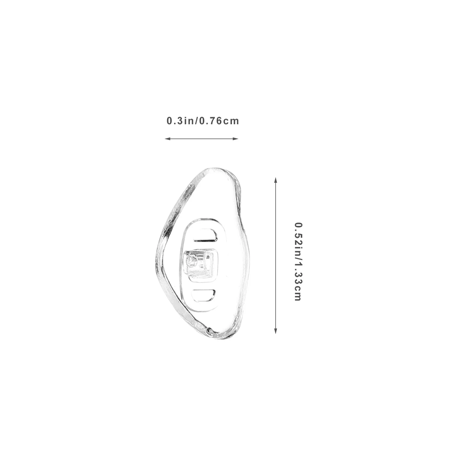 20Pairs استبدال مخدات أنف للنظارة للنظارات سيليكون نونسليب العين الزجاج مخدات أنف للنظارة تصميم مريح المضادة للانزلاق ارتداء #5