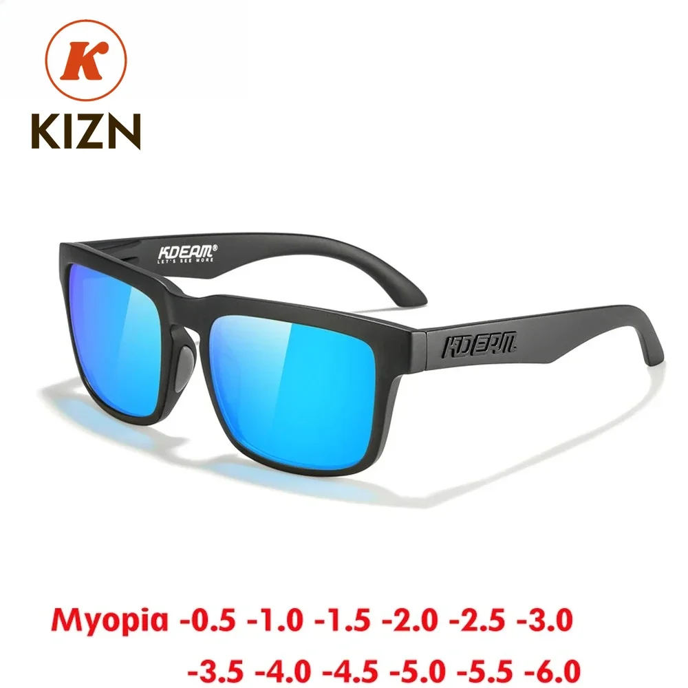 

KIZN Classic Men Polarized Myopia Sunglasses Sports Outdoor TR90 UV400 Glasses Women Prescription Optics Eyewear -0.50 to -6.0