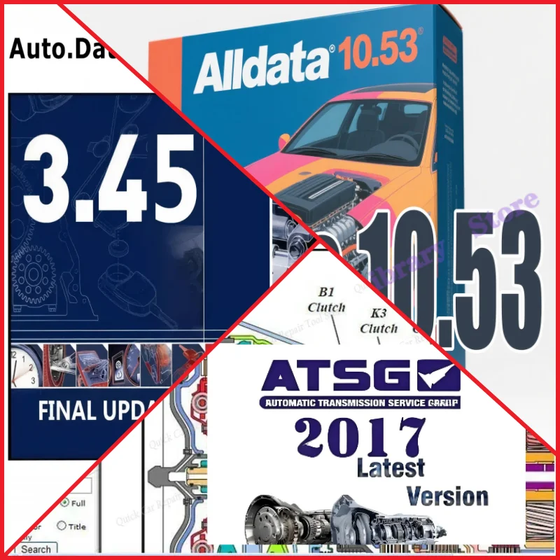 

3 in 1 alldata 10.53 + auto.data 3.45+ATSG 2017 All data car software with tech support for cars and trucks install VIDEO