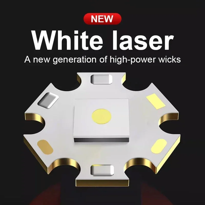 2025 Powerful LED Flashlight 5000Mah Rechargeable Flashlight 2000M Long Range Ultra Powerful LED Torch Magnet Tactical Lantern