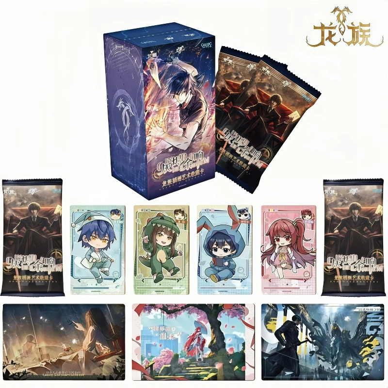 Official Genuine Dragon Raja 2 Series Illustration Art Cards Anime Novels Peripheral Collections Flashcards Toys Holiday Gifts