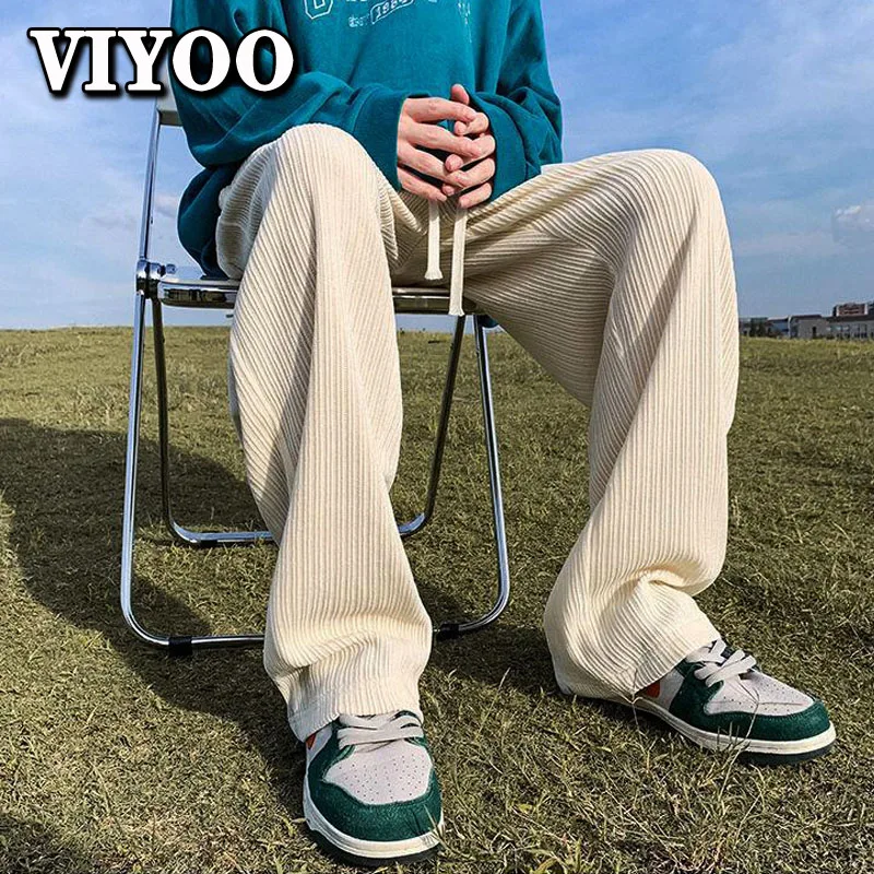 

Oversized Women's Men's Y2K Clothes Coduroy Pants Sweatpants Men Loose Baggy Straight Trousers Jogger Cargo Pants Streetwear