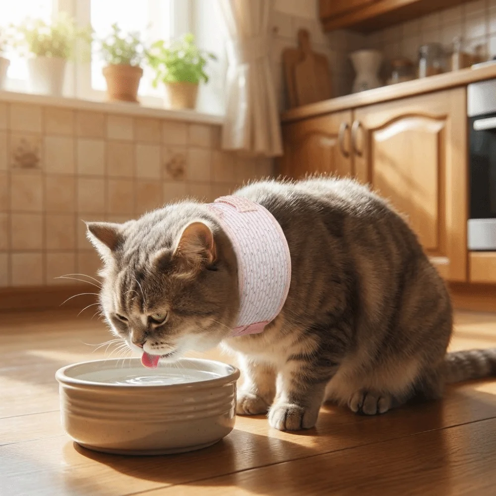 Adjustable Cat Recovery Collar Soft Breathable Pet Anti-lick Collar Comfortable Dog Neck Support Collar Taking a Shower