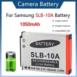 1050mAH SLB-10A SLB10A SLB 10A Battery for Samsung PL50 PL60 PL65 P800 SL820 WB150F WB250F WB350F WB750 WB800F WB500 Camera