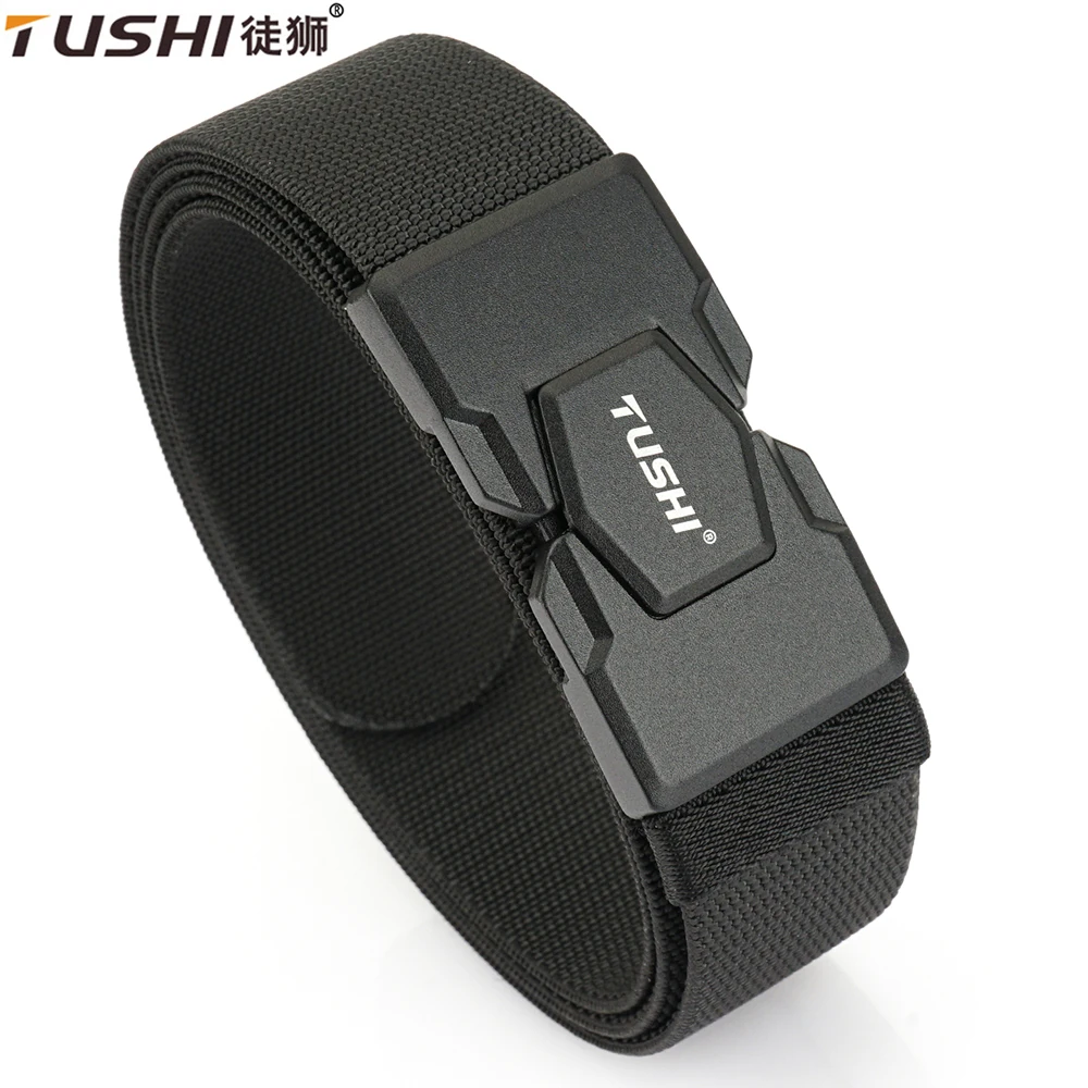 

Мужской тактический ремень TUSHI из прочного нейлона с быстросъемной магнитной пряжкой | Регулируемый рабочий пояс для тренировок на открытом воздухе