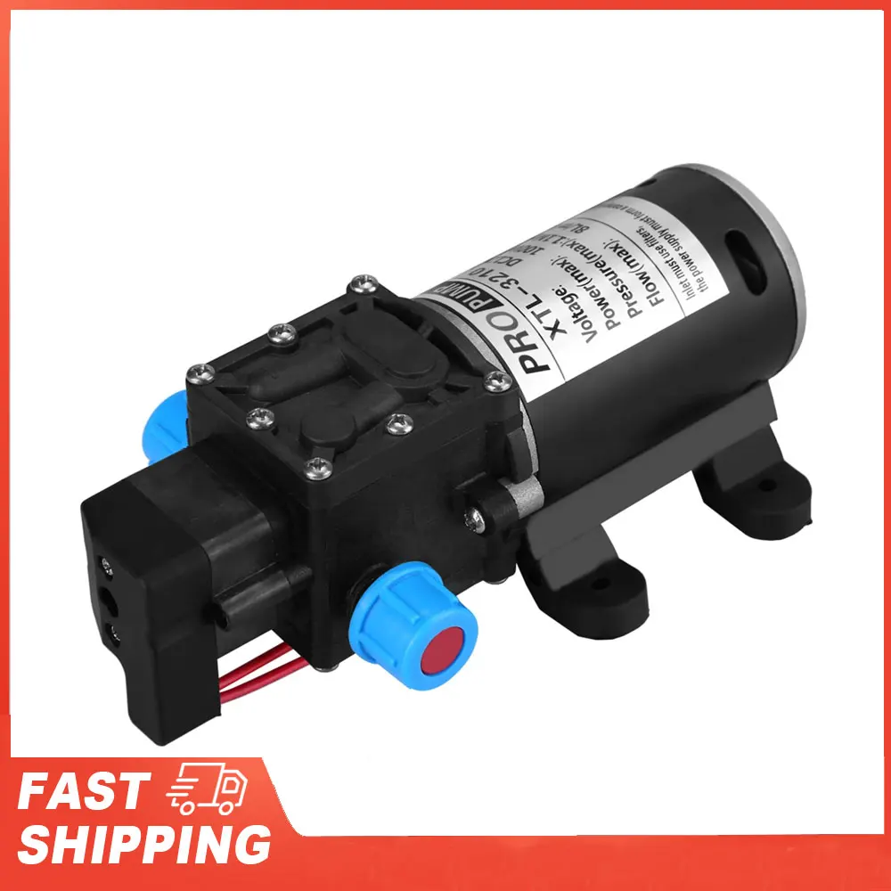 

12 В постоянного тока 100 Вт 8 л/мин 160 фунтов на квадратный дюйм мембранный самовсасывающий водяной насос высокого давления для мытья