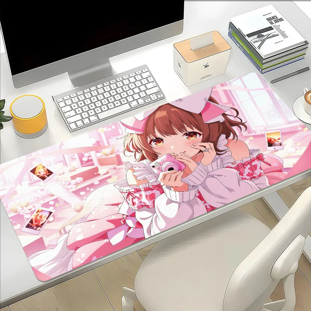 IDOLY PRIDE Sakura Kawasaki Mouse Pad Large Non-slip Lockedge Desktop Computer Desk Mat Keyboard MousePad Office Gamer Student