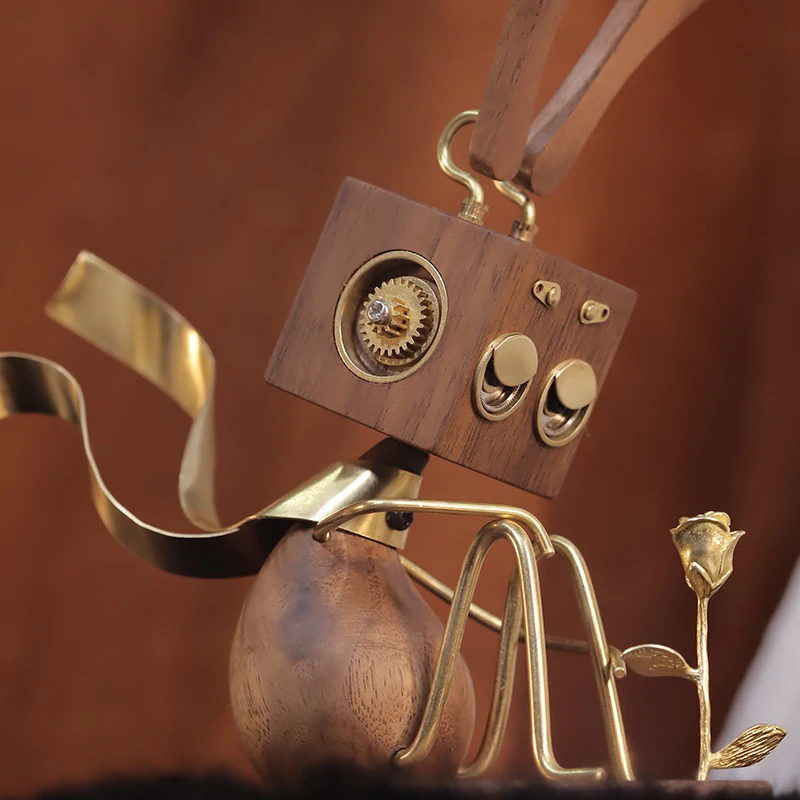 Black Walnut Figurines Art Creative Modern Desk Sculptures Crafts Luxury Original Funny Gifts Figurines Ornaments Decoration