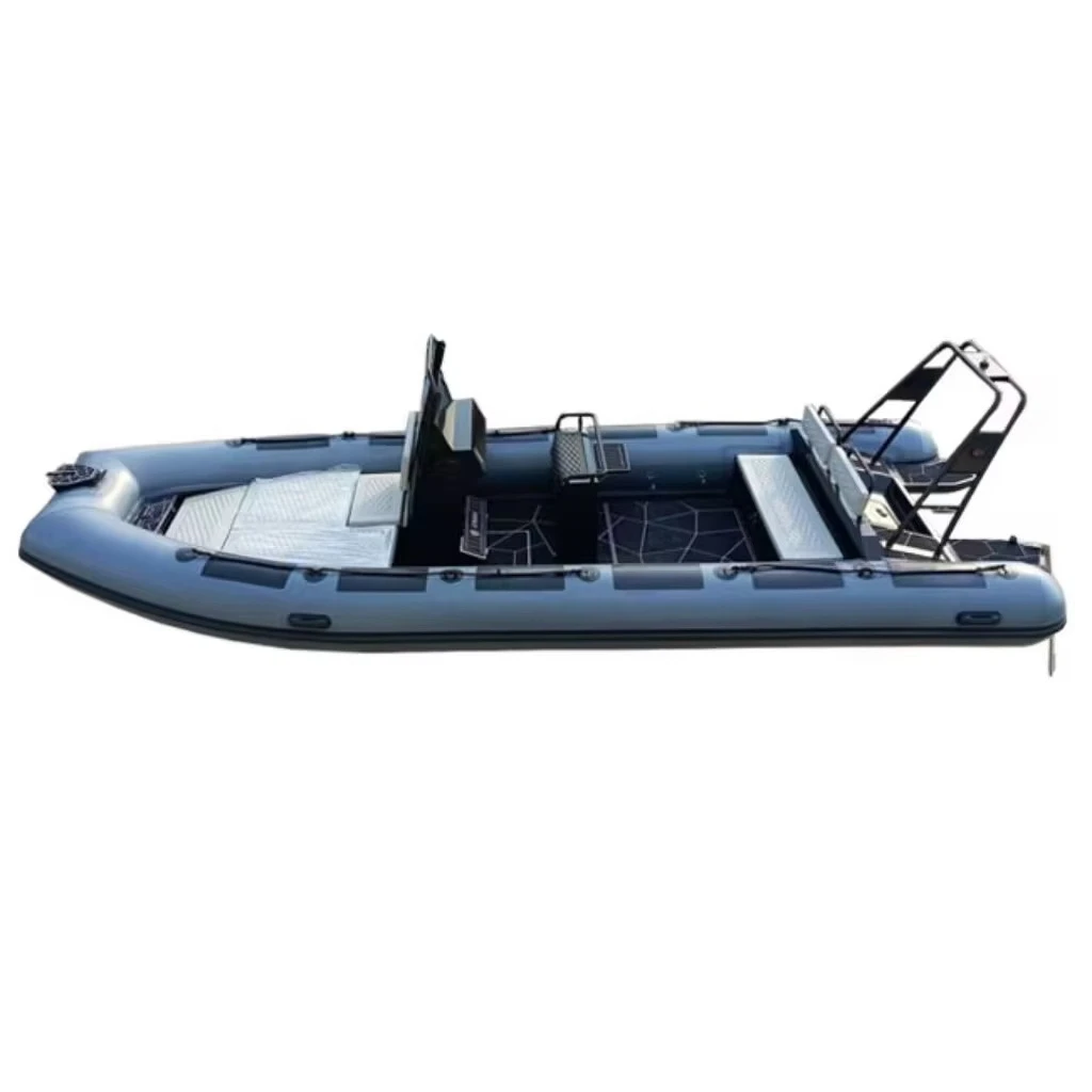 Barcos infláveis de alumínio RHIB 660 ORCA Hypalon do mestre do oceano de alumínio 22ft do esporte