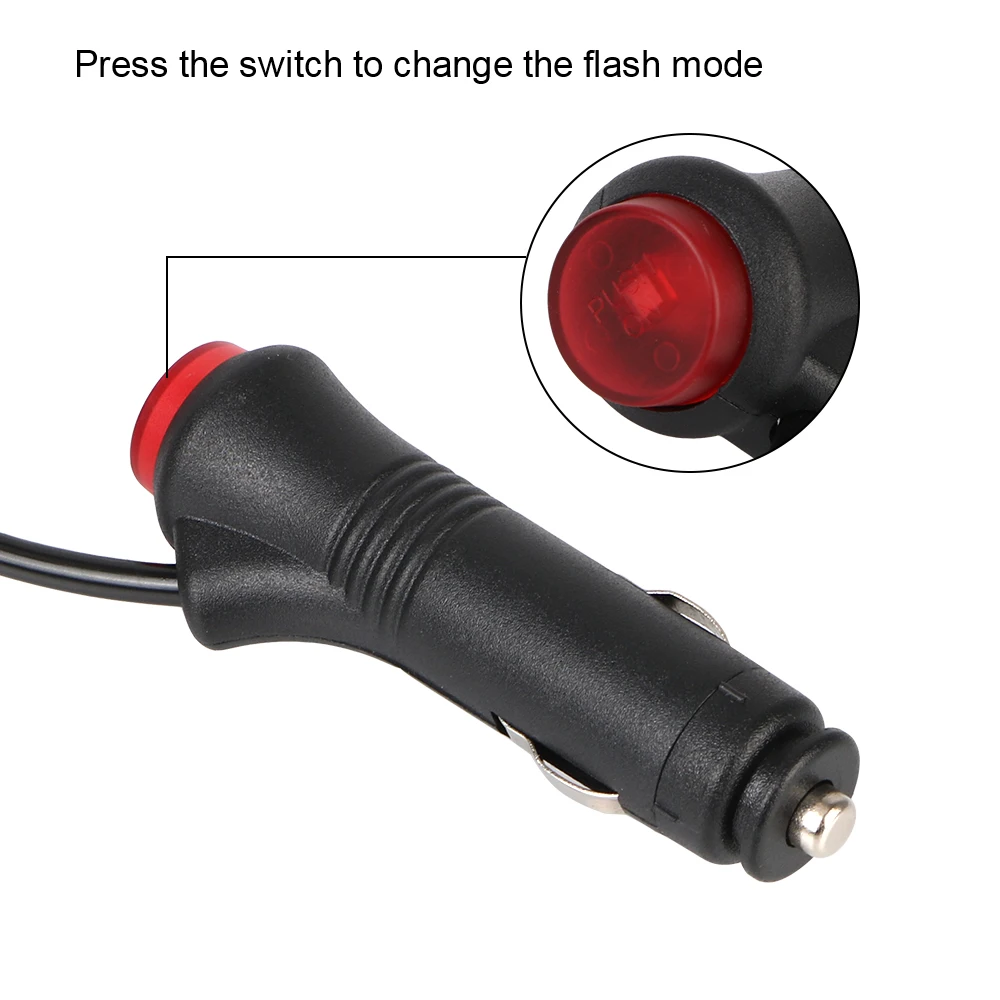 الشرطة المتعري مصباح إشارة الطوارئ سيارة ستروب تحذير ضوء أصفر LED COB مصباح السقف DC12 ~ 24 فولت سقف السيارة وامض منارة #4