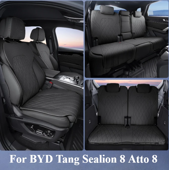 For BYD Tang Sealion 8 Atto 8 Car seat cushions and covers are breathable suitable for all seasons resistant to dirt and wear
