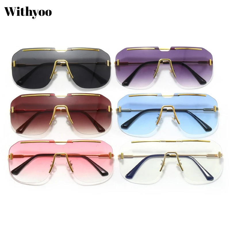 

ROXI | 2025 Square Large Frame Sunglasses Polarized Women Rimless Megtal Eye Glasses Driver's Eyewear UV400 New