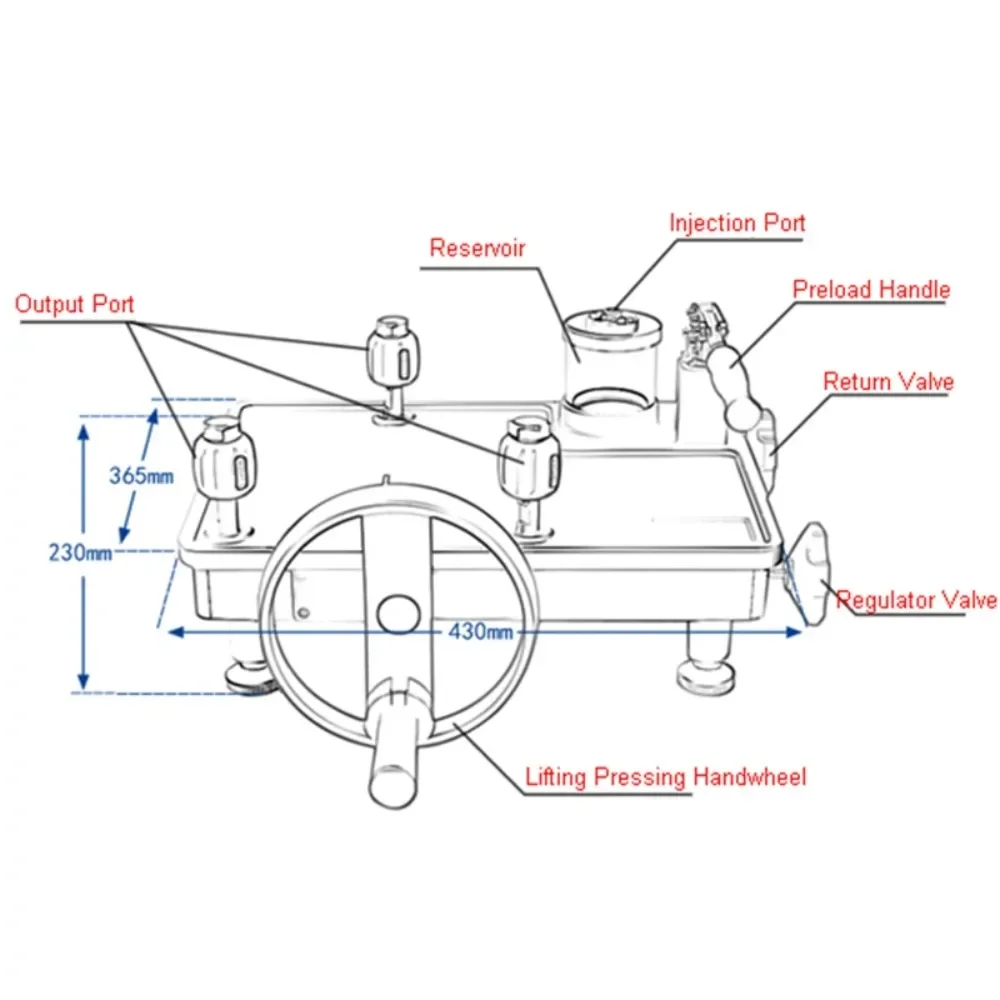 for Desktop Hydraulic Pump Pressure Calibrator 0-160 MPa