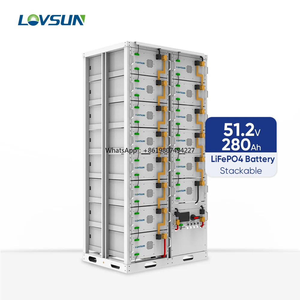 Industrial Use Battery 50kWh 80kwh 100kwh Rack Batteries High Voltage 307V 409V 512V Lithium 280ah for Solar Power System