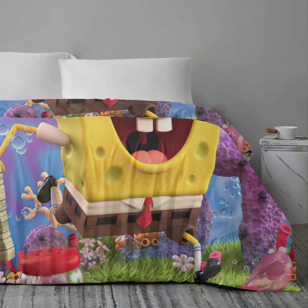 SpongeBob SquarePants Bed Sheets Set  Comforter Quilt Cover Duvets Double Bedding