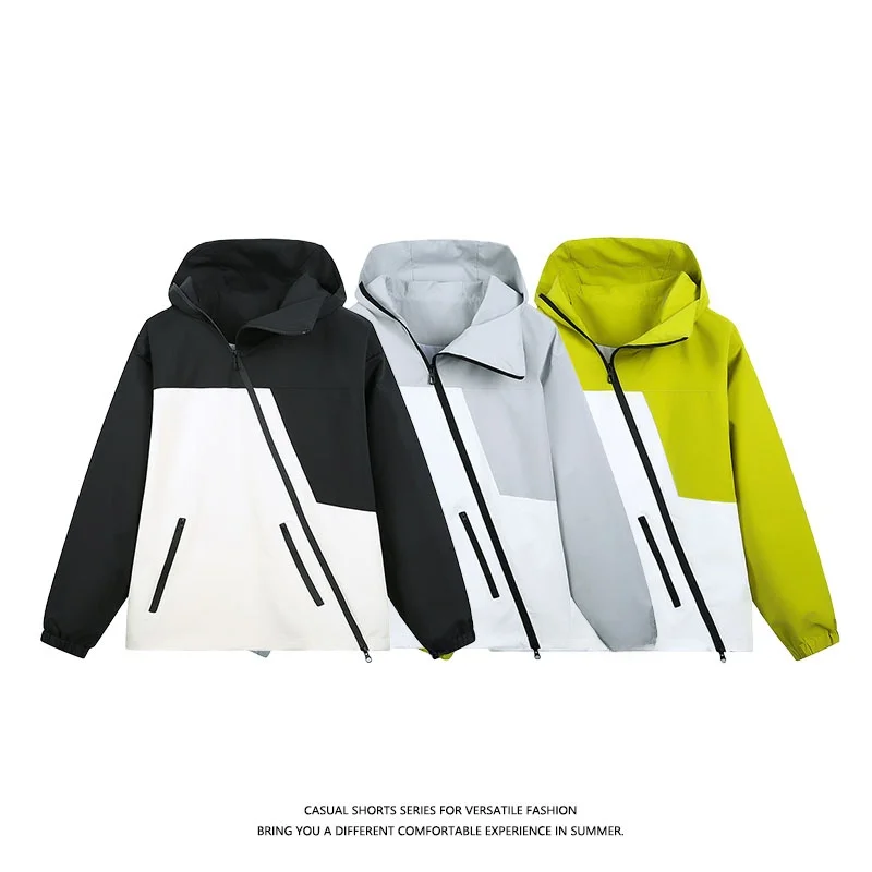 

ex Outdoor Водонепроницаемый Jaet 045 Sle с капюшоном Long Sve Casual Faion Антиводное полиэфирное волокно Молодежь Мужчины Женщины