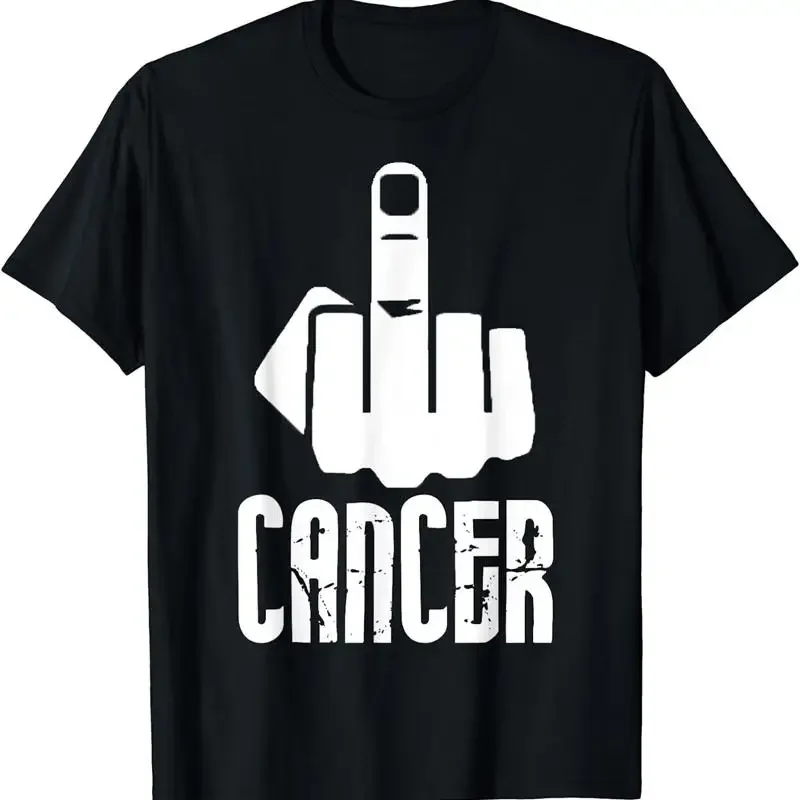 New Cancer Middle Finger Design Best Idea T Shirt S 5Xl