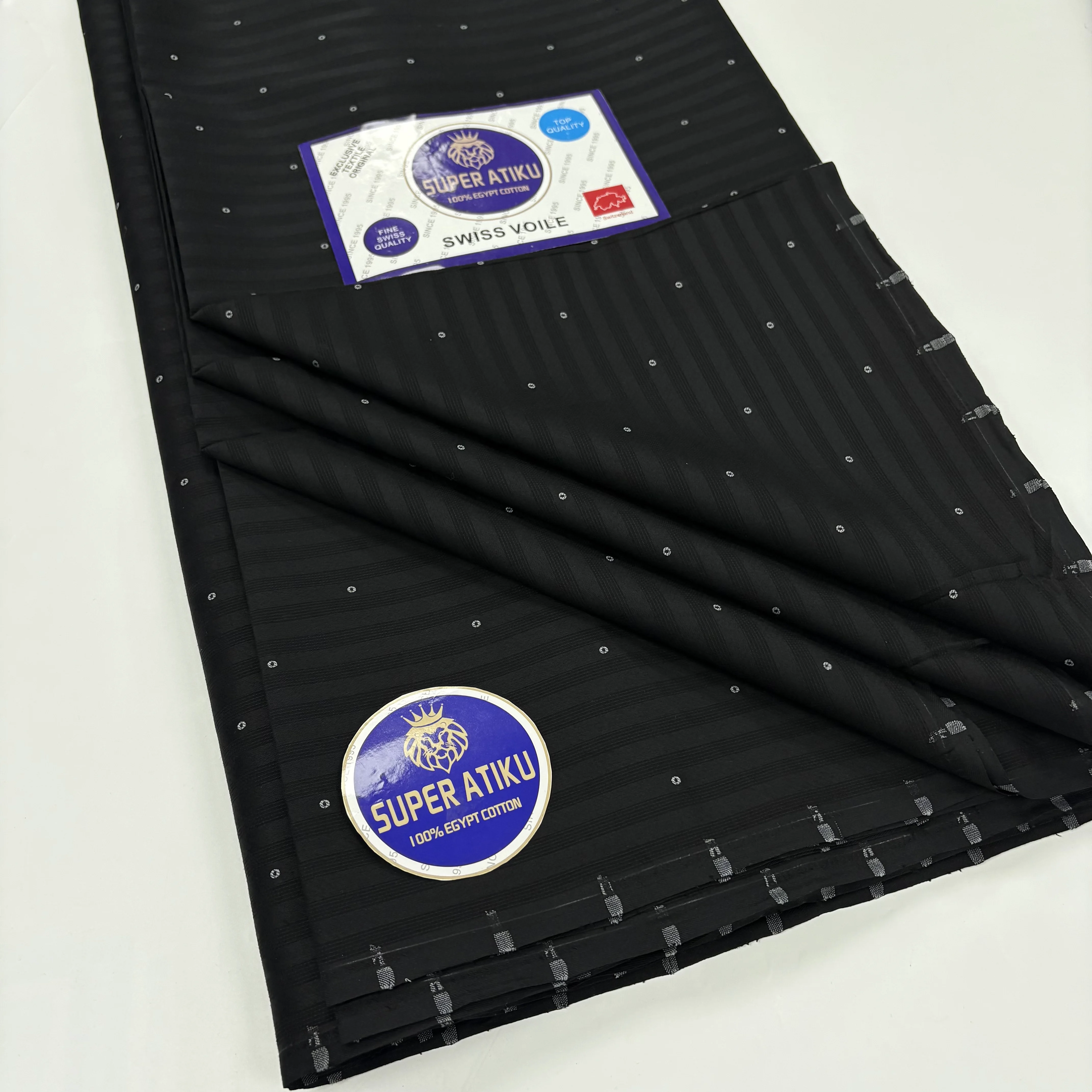 Hot Sale High Quality Soft Atiku Cotton Fabric For Men Clothes 5yards Nigerian Atiku Lace Fabric Materials Fashion ZF6-722-1