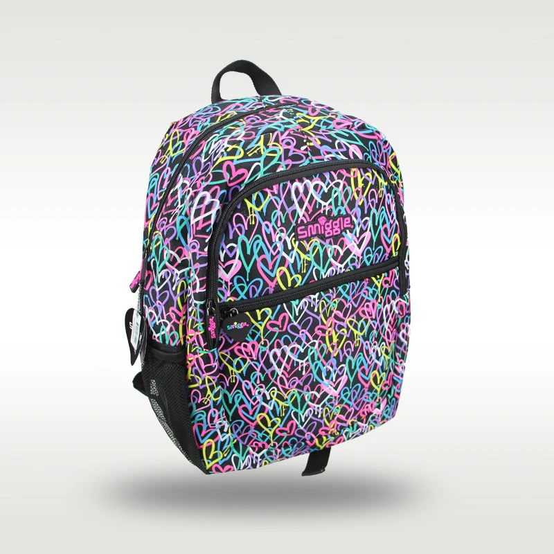 Australia original Smiggle children's hot-selling schoolbag female cute high-quality backpack love versatile schoolbag