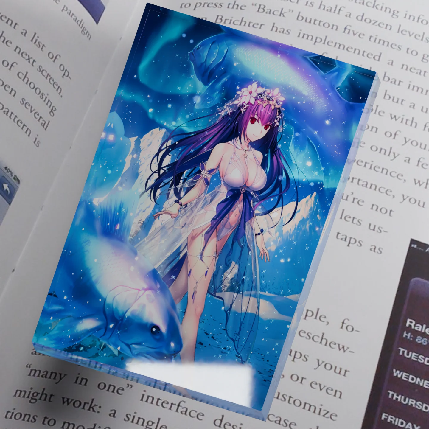 Custom Acrylic Photo Block Fate Grand Order Scathach Skadi FGO Figure Stand Print Your Image Game Merch Gamer Desk Decor Gift