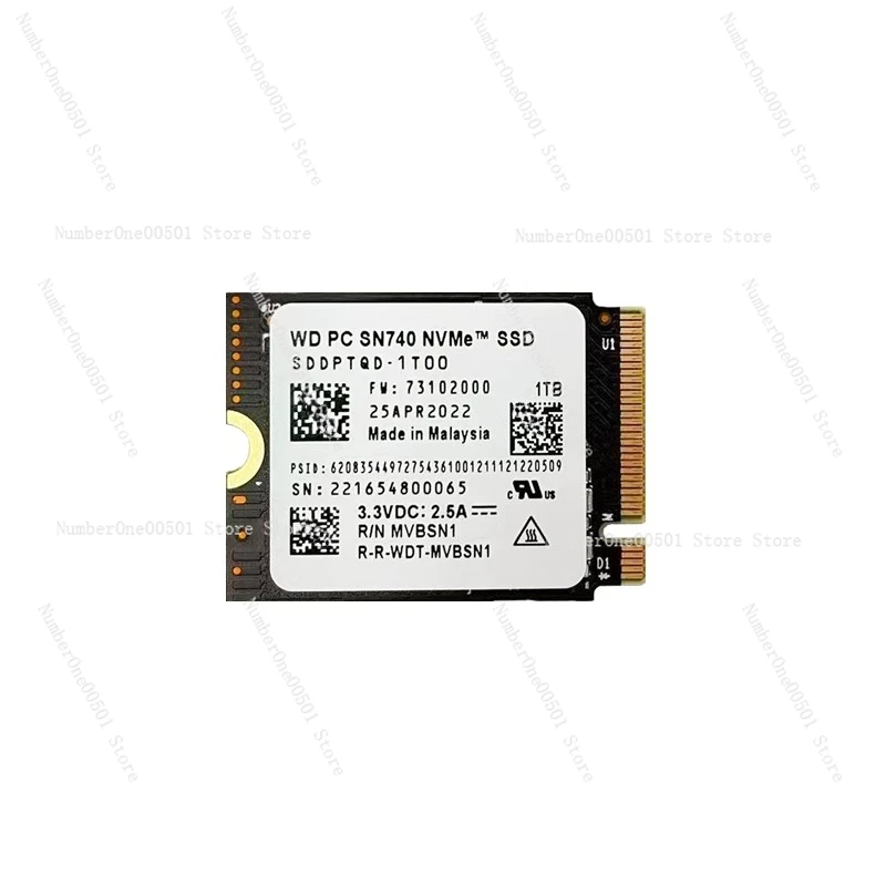 Western Digital WD SN740 1TB M.2 SSD 2230 NVMe PCIe Gen 4x4 SSD for Microsoft Surface ProX Surface Laptop 3 Steam Deck