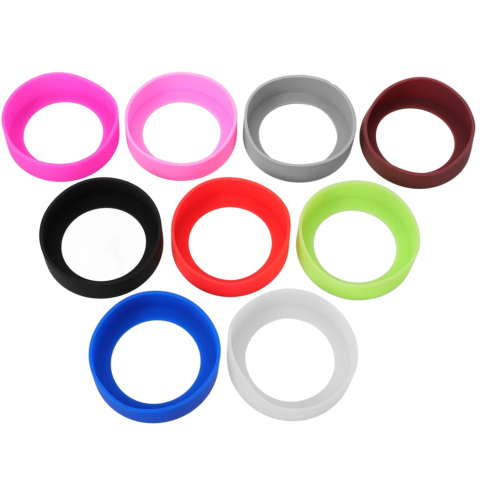 

9 Pcs Silicone Cup Cover Protective Holder Mug Protectors Sleeve for Bottle Coffee