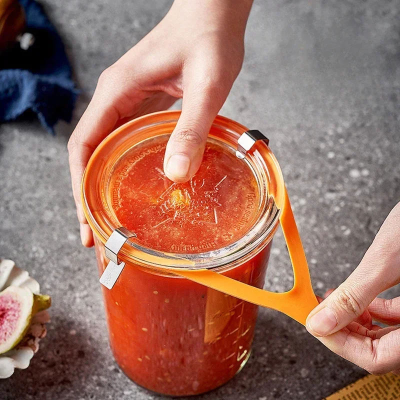 2026 Unique Glass Sealed Jar Pickle Jar Sparkling Wine Containers With Lid Household Food Sauerkraut Tank