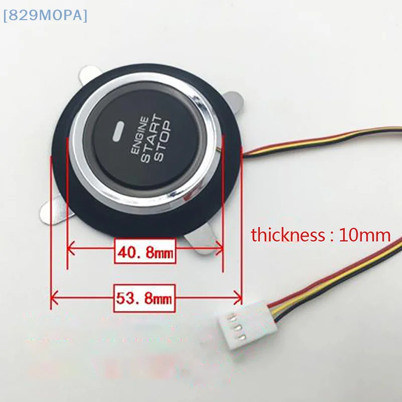【MOPA】 gorąca sprzedaż 1 szt. 12 V automatyczna wymiana silnika samochodu Start Stop przycisk dostęp bezkluczykowy wyłącznik zapłonu rozrusznik