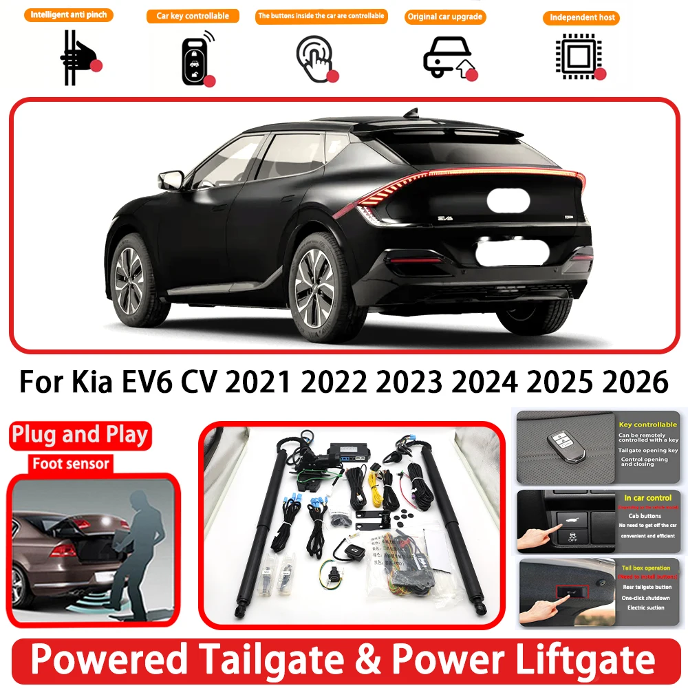 for Kia EV6 CV 2021 2022 2023 2024 2025 2026 OEM Plug and Play Auto Powered Tailgate Power Liftgate Rear Trunk Opener System