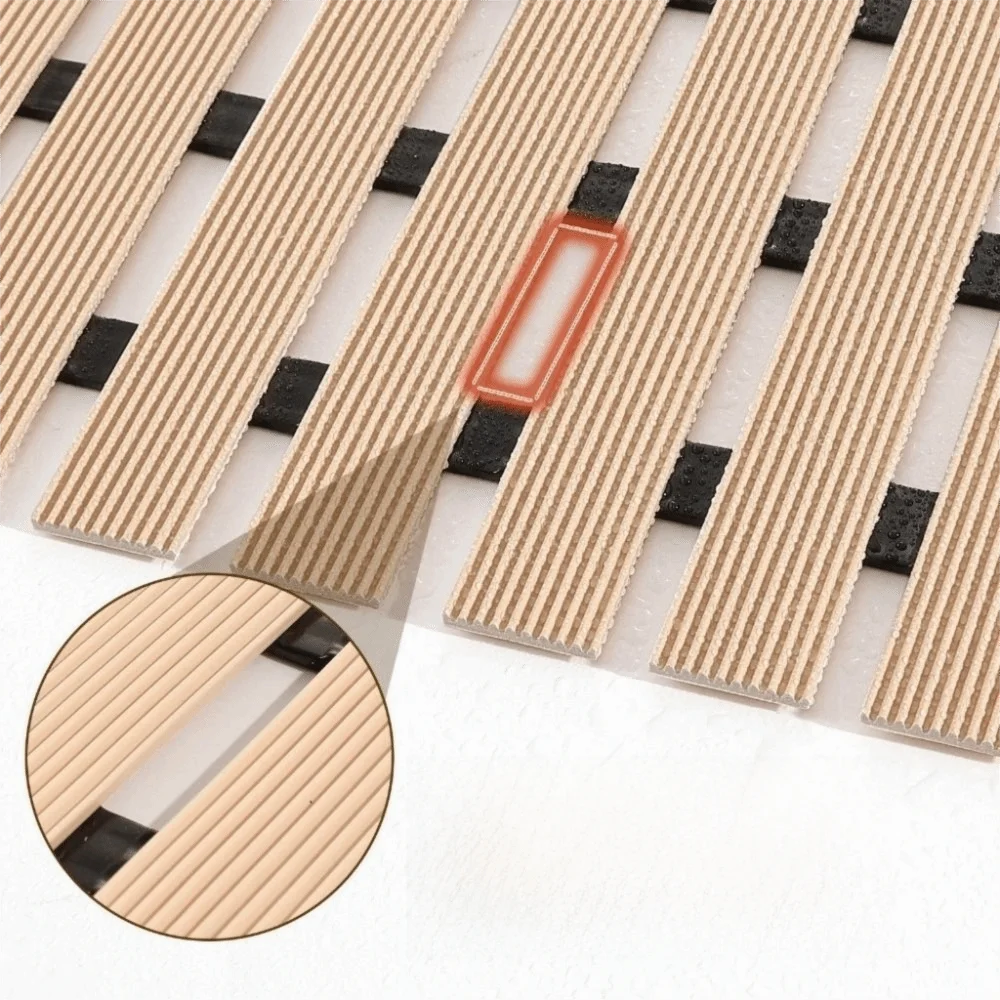 

Portable PVC Anti-Slip Mat Hydrophobic Rectangle Floor Mat Non-Slip Hollow Easy Drying Mat Bathroom