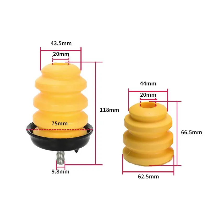 1/2Pcs 15712438 Rear Axle Rubber Shock Absorber Bump Stop Bumper Spring Front Arm 15153958 for GMC Sierra Chevy Silverado 1500