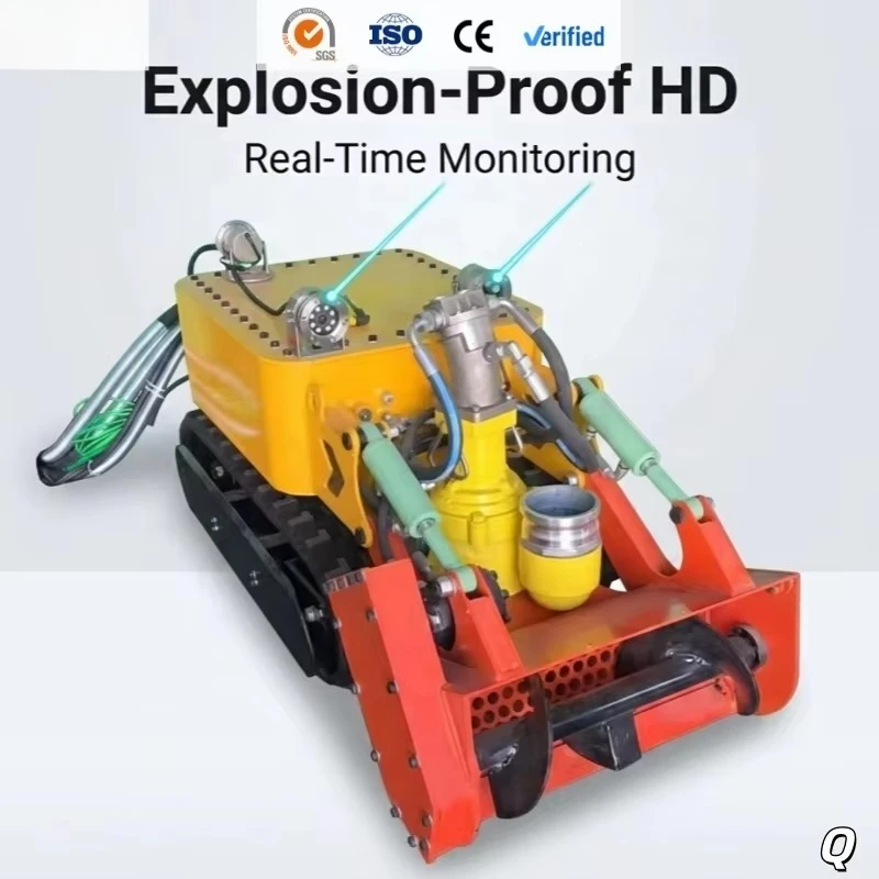 Heavy Duty Crawler Underwater Tank Cleaning Robot Sludge Dredging Machine Remote Control for Chemical Oil Storage