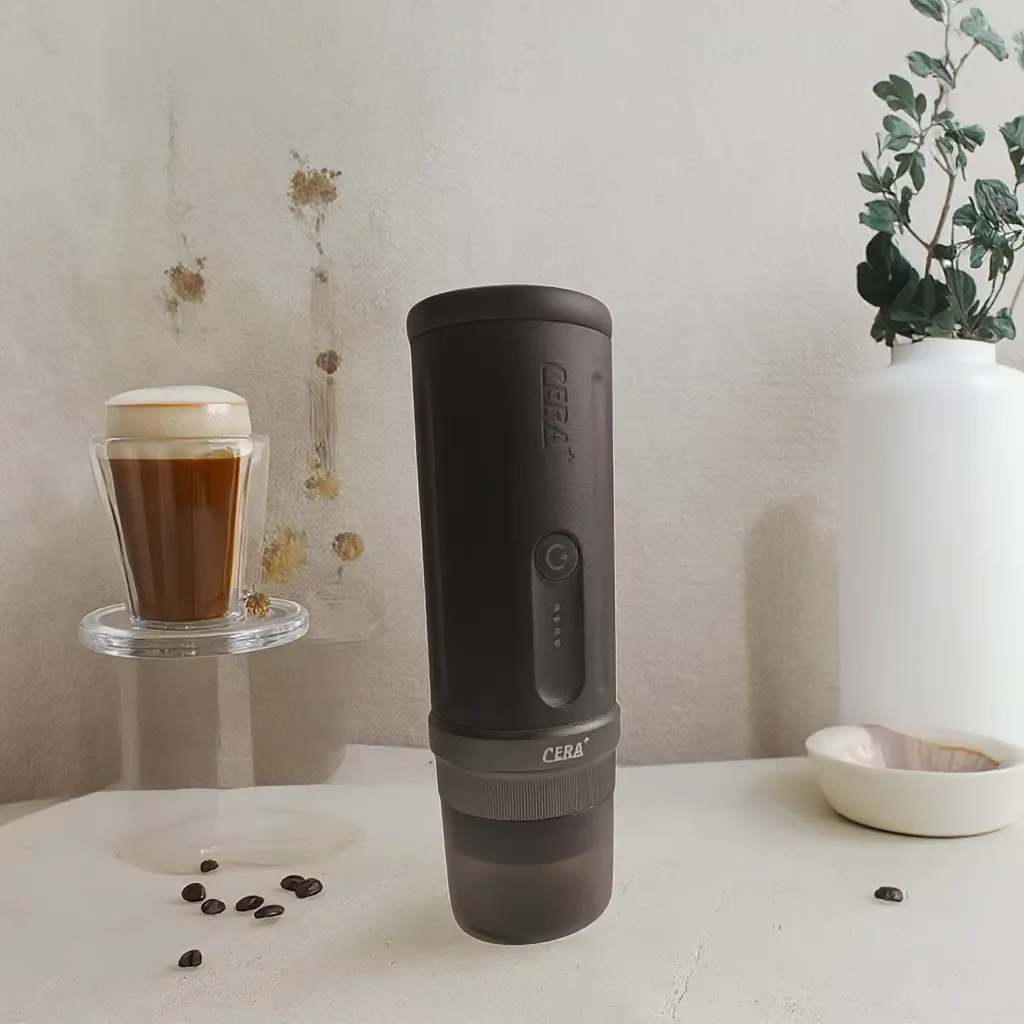 Electric Mini Coffee Maker  New Product Coffee Maker with Coffee Powder Bin Wireless and Wired