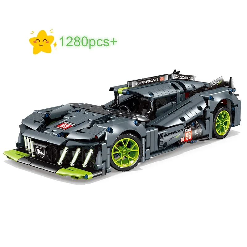 

НОВЫЙ технический 9X8 гибридный гиперкар скоростной гоночный автомобиль строительные блоки MOC модель спортивного автомобиля подарки на день рождения, Хэллоуин, Рождество