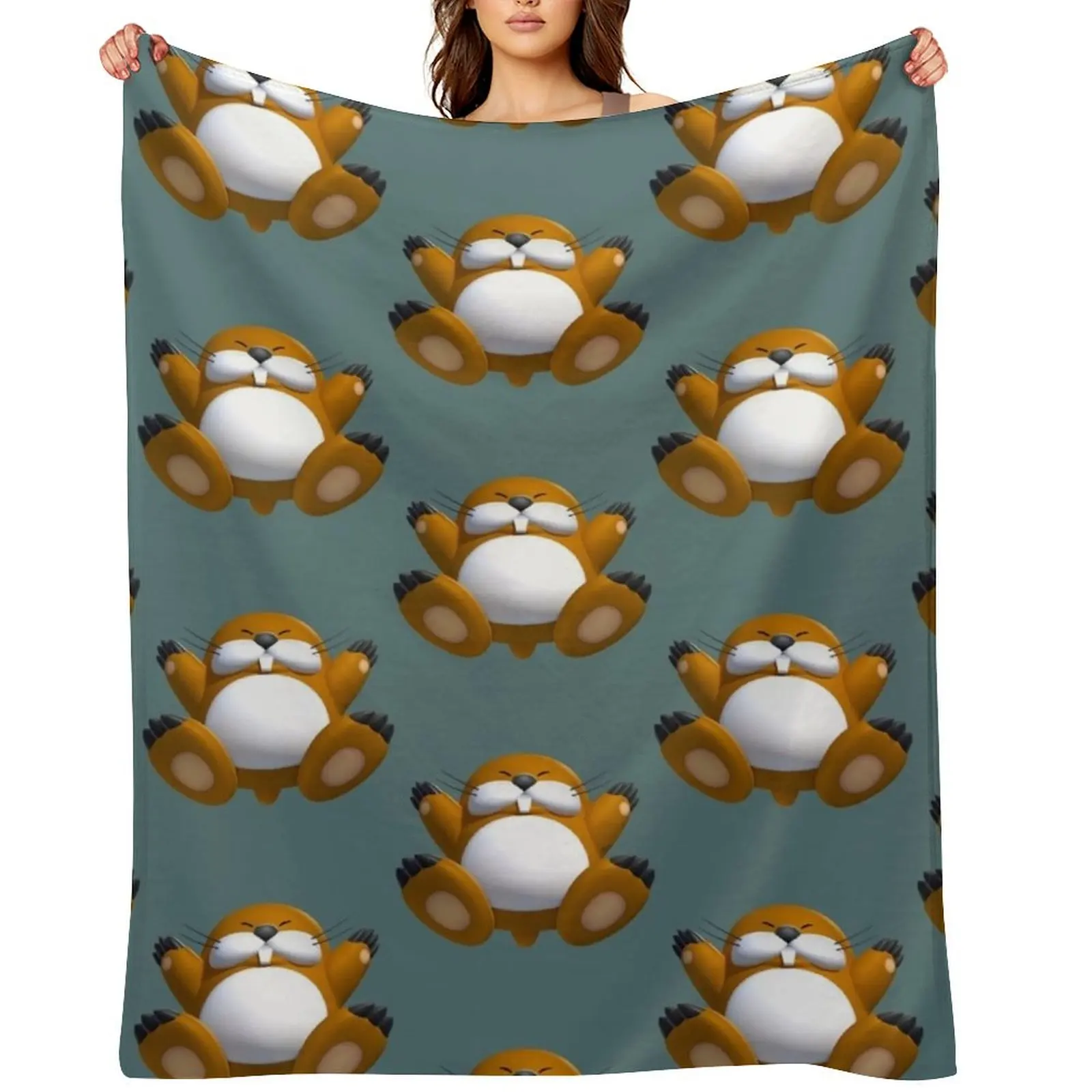 

Monty Mole Throw Blanket Luxury St Kid'S Decoratives Plaid on the sofa Blankets