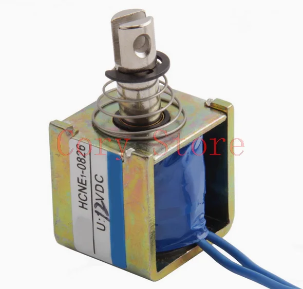 12/24VDC Pull Hold/Release 3-5mm Stroke 1Kg Force Electromagnet Solenoid Actuator HCNE1-0826