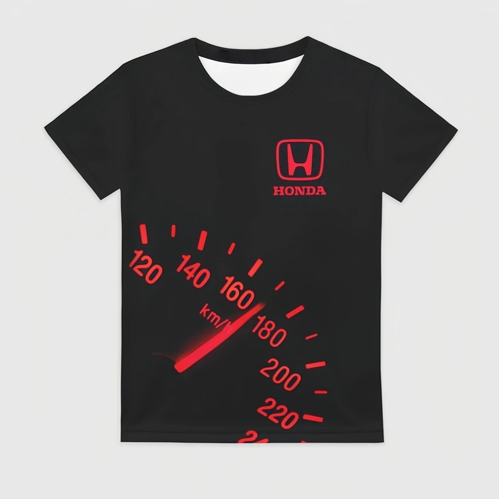 

Модная футболка с короткими рукавами Honda, летняя футболка для езды на мотоцикле, верхняя таблица кодов, цифровая печать, быстросохнущая спортивная футболка для отдыха
