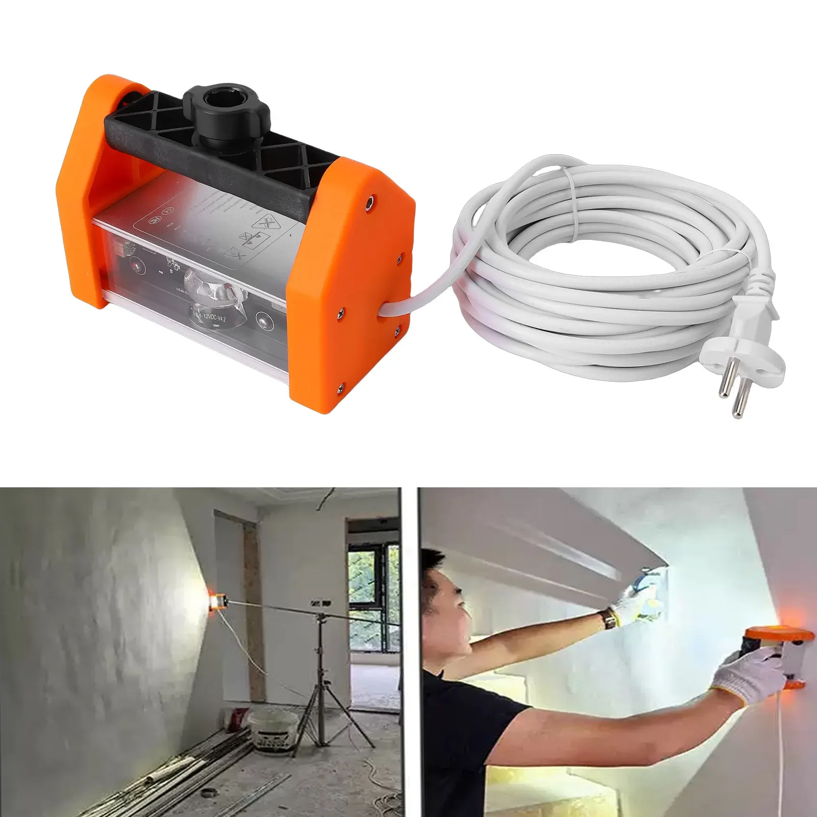 LED Wall Inspection Light Tool Lamp for Drywall Painting Polishing Acceptance Painter Developing High Density Orange