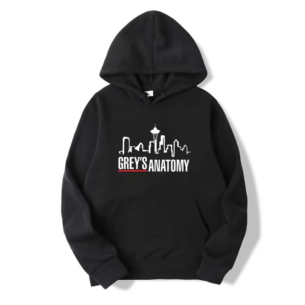 "Grey's Anatomy" Merch Hoodie | Thematic Minimalist Line Art | Perfect for Sports & Parties Autumn Winter Top Daily Wear