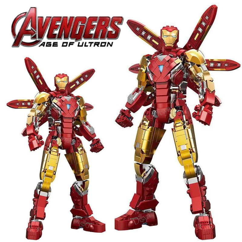 2022 Marl‘s Building Blocks Bricks Iron man Hulkbuster War Machine Super Heroes Avengers Infinity War Children Kids Toys Gifts