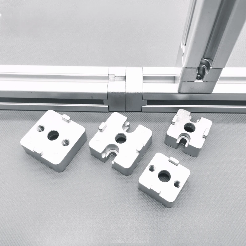 Aluminum Detachable Butt Block End Connector Cutting Fixture End Connection Plate