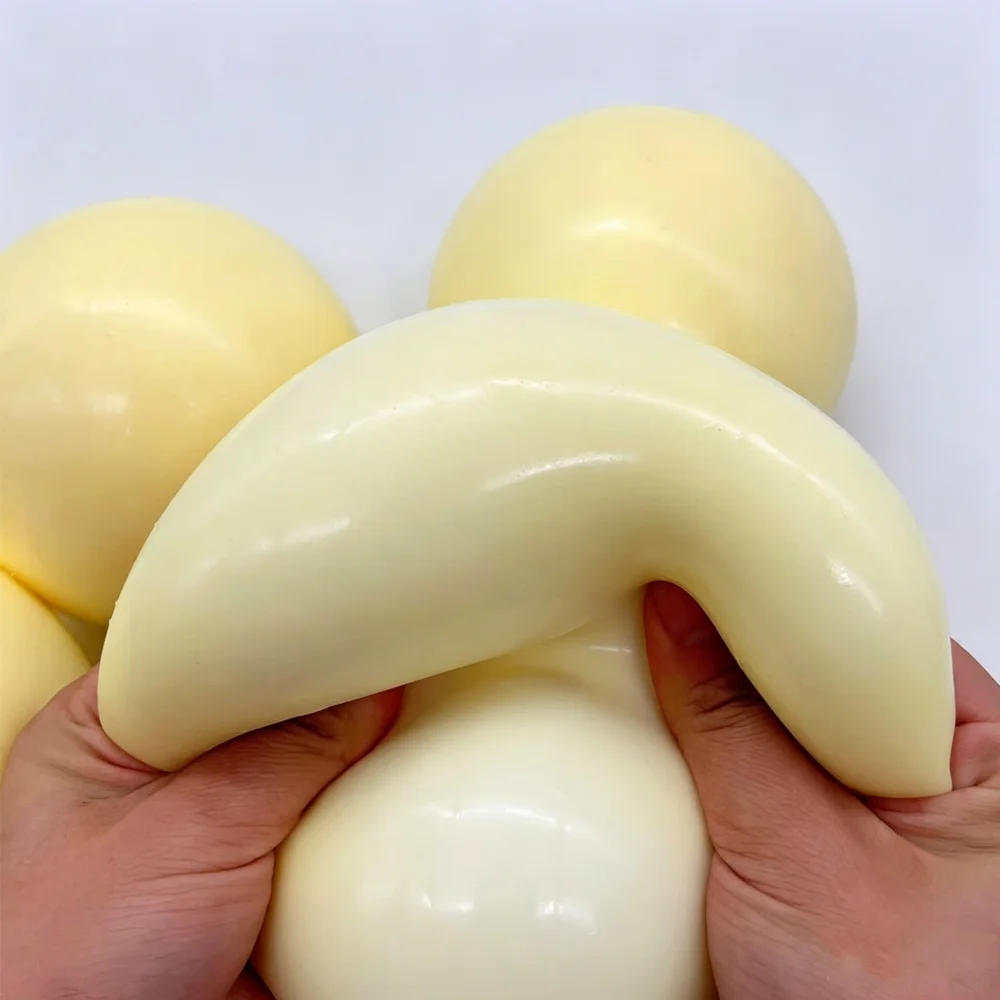 Pelota Antiestrés de Estilo Similar, Súper Grande, Fu Pinch Le de 10 cm, Pelota de Queso Fluida Gigante, Juguete Antiestrés con Sensación de Lodo