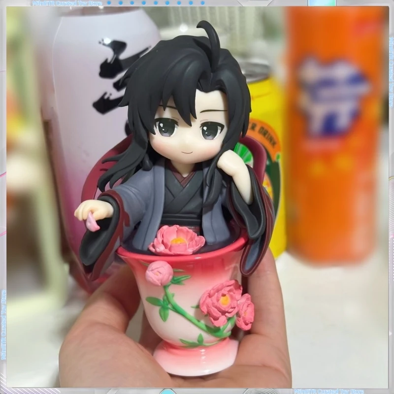 مو زاو زو شي الخزف قافية زهرة اللغة سلسلة صندوق أعمى صندوق الغموض اللعب لطيف عمل أنيمي الشكل Kawaii نموذج هدية