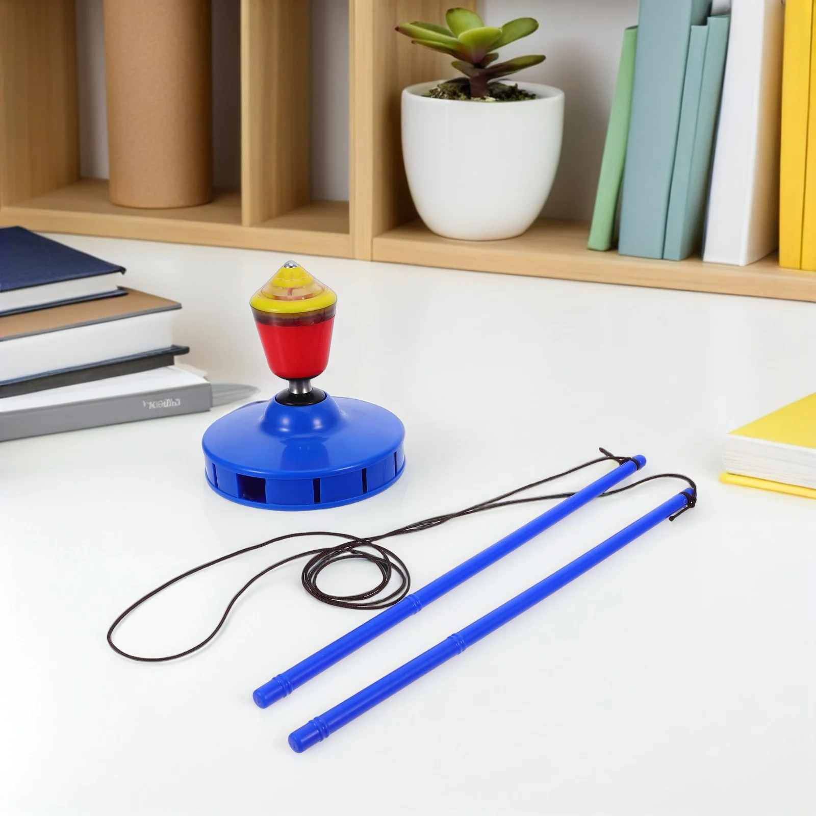 Yoyo Diabolo chino para niños, de un solo extremo, absorbente de golpes, diversión al aire libre, habilidad de plástico, Spinning Top, malabarismo, truco de Fitness, Yo-Yo