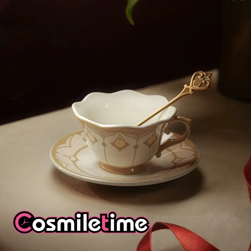 Impact Alhaitham Cute Drinkware Set Furina Ceramic Mugs Glass‑style Straw Cup Tea Cup Home Office Drinking Gift For Daily Use YZ
