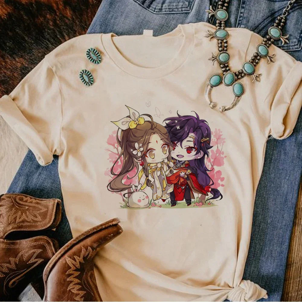 Tian Guan Ci Fu Tgcf Top Women Summer Tshirt Female Graphic Clothing Funny Printed Streetwear Woman Clothing
